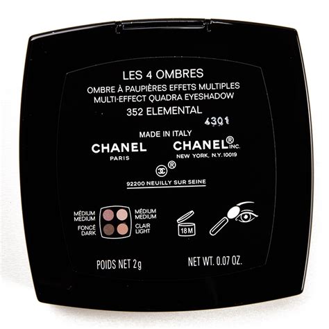 chanel elemental quad 352|chanel elemental 352.